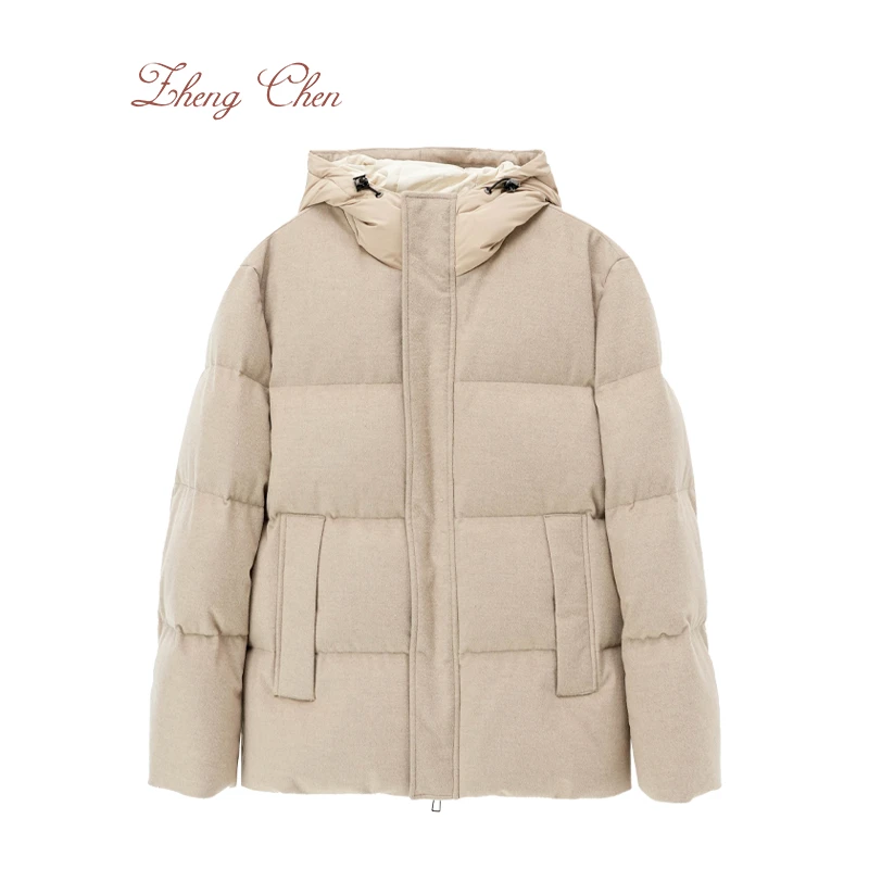 Zhengchen/正辰16.5milmil美利奴羊毛风暴系统95鹅绒服YD-K95633