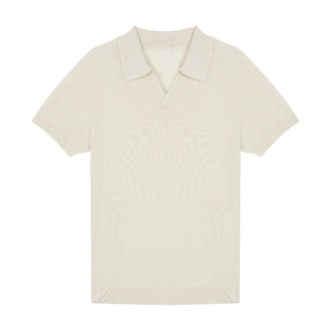 高端黑标康赛妮85桑蚕丝15精纺羊绒Polo96007