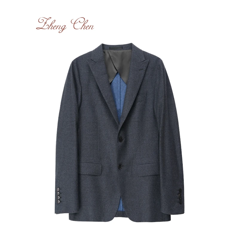 Zhengchen/正辰（高端黑标）Loropiana同源双色新西兰羊毛西装95697