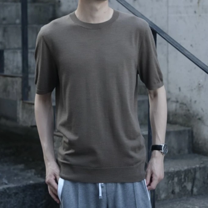 Zhengchen/正辰男士新奥15.7um黄金羊毛GirocolloT恤95069
