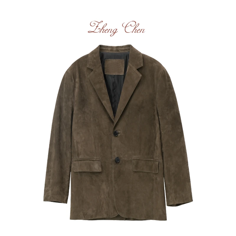Zhengchen/正辰阿塞拜疆绒面小羊皮西装 G-K51156