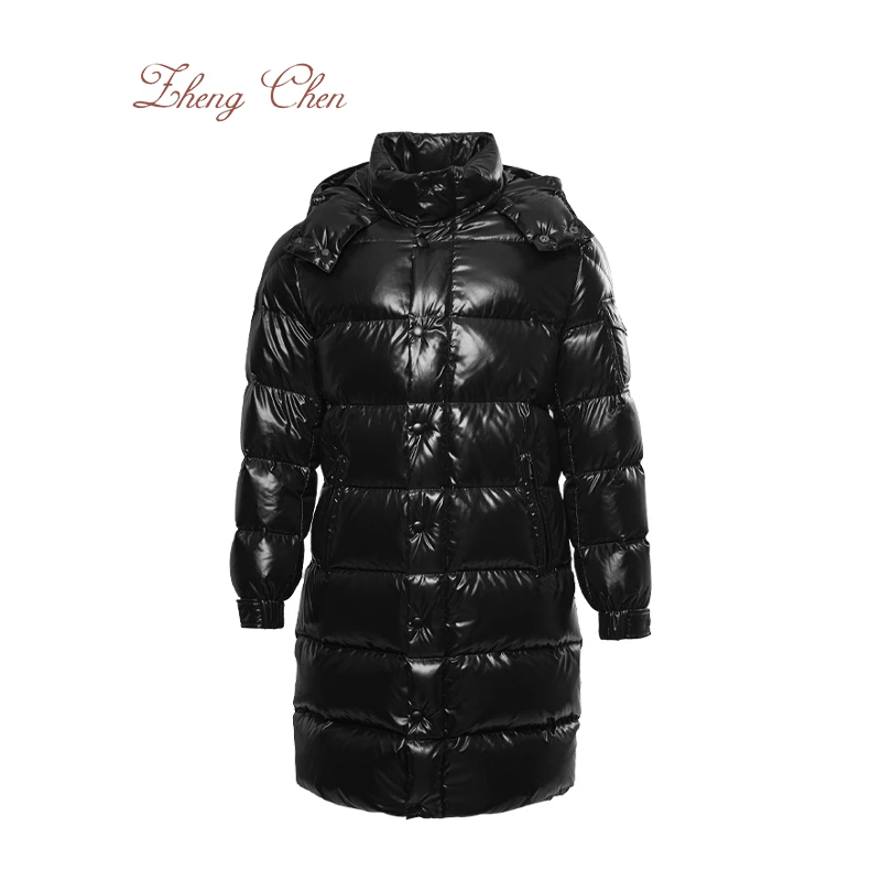 Zhengchen/正辰Hanoverian男士长款冬季保暖连帽羽绒服外套95275