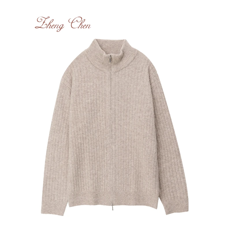 Zhengchen/正辰coconing绒面耗牛绒羊毛混纺Y-M95681