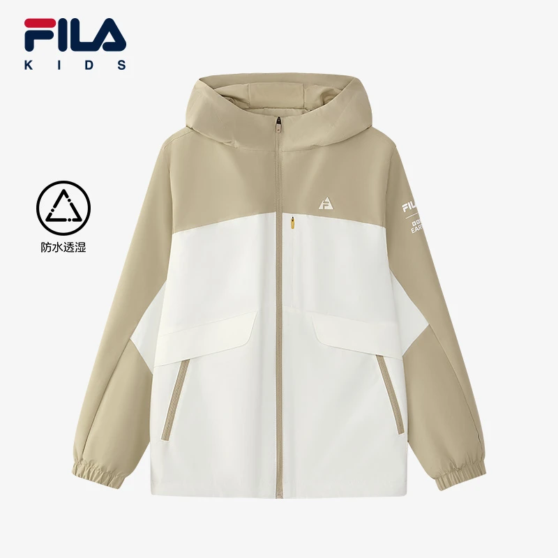 【斐乐儿童】2024年秋季新款中大童防水户外梭织百搭外套K12B433724