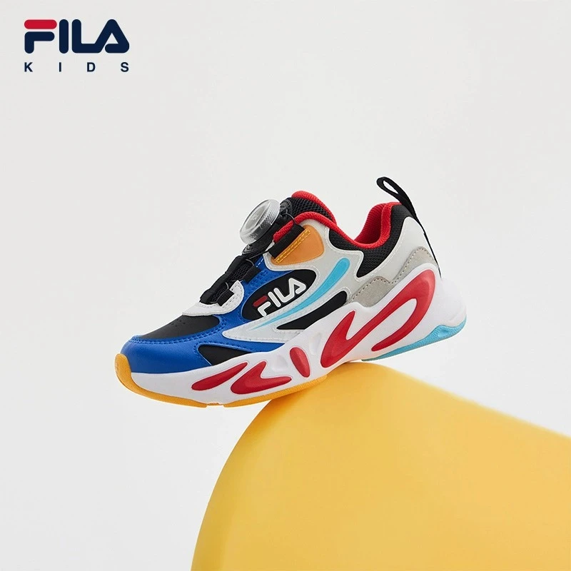 【斐乐儿童】2024夏季男小童运动休闲时尚中大童复古跑鞋K14B411110