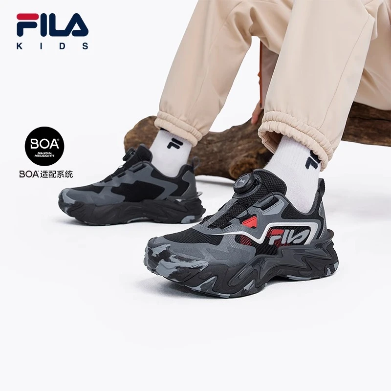 【斐乐儿童】2024年冬季新款中大童时尚犀牛鞋户外运动鞋K15B442508