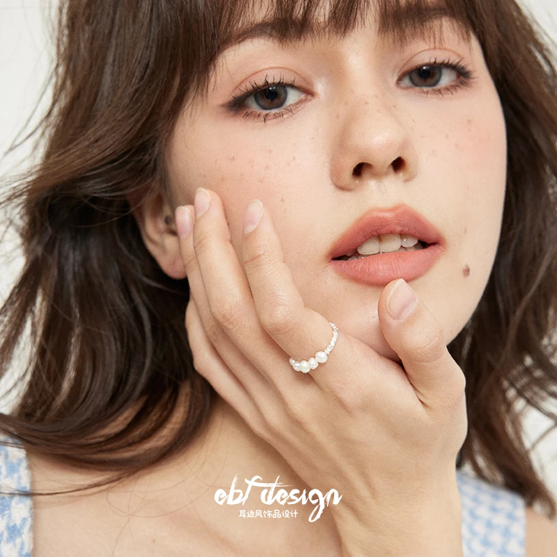 合金戒指 耳边风【碎银几两】弹力绳串珠小众简约高级百搭时尚戒指