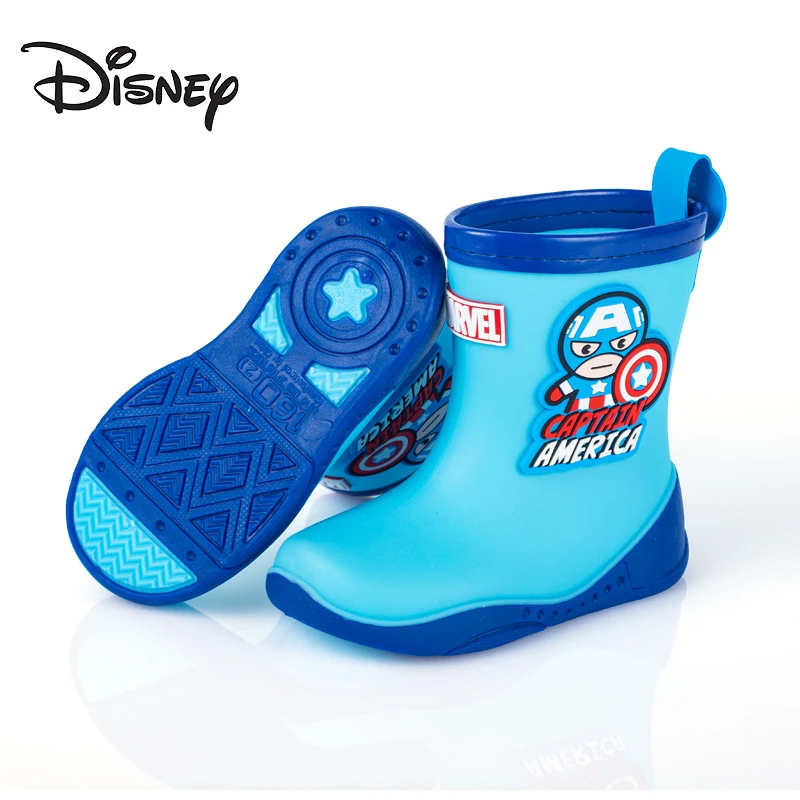 AP222406美国队长幼儿园男童雨靴轻便防滑男孩宝宝水靴中筒防水