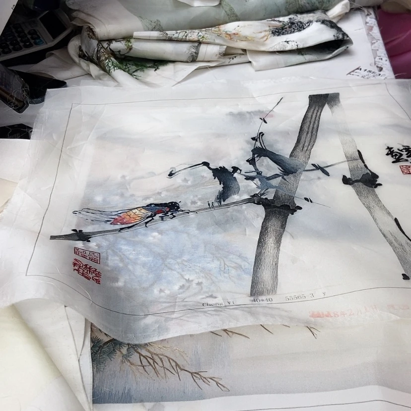 【闪购商品】真丝织绣舍**心