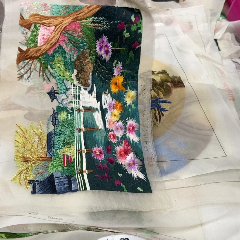 【闪购商品】真丝织绣林****6