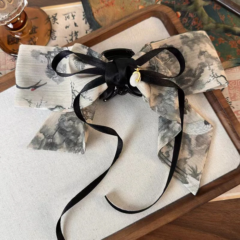 水墨风国风短飘带