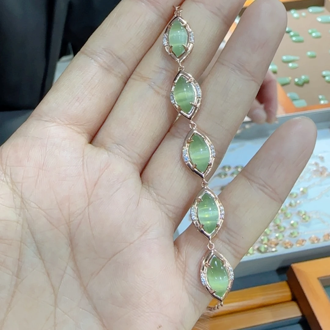【闪购商品】和田玉手链银S925镶嵌