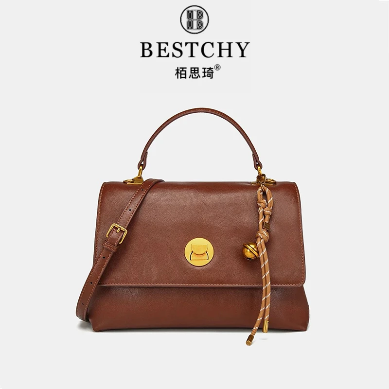 【Bestchy/栢思琦】轻奢时尚百搭女士复古经典单肩斜挎包5347