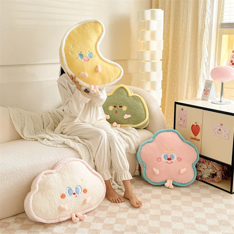 可爱星星多巴胺客厅沙发抱枕卡通ins装饰枕头靠枕飘窗榻榻米靠垫