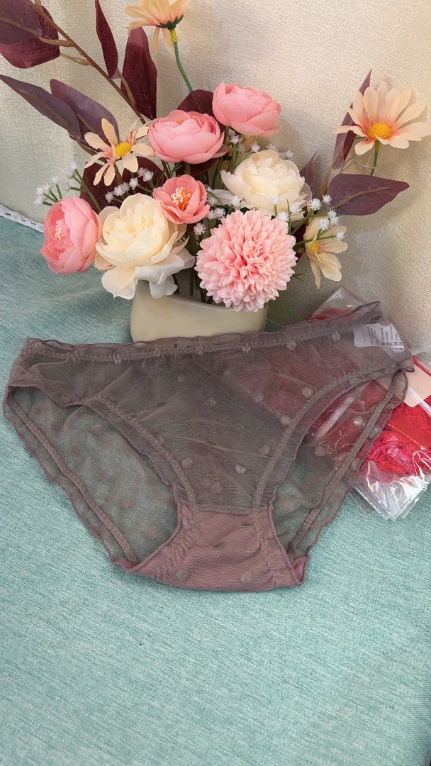 性感蕾丝网纱裤女低腰薄款透气舒适纯欲风裤