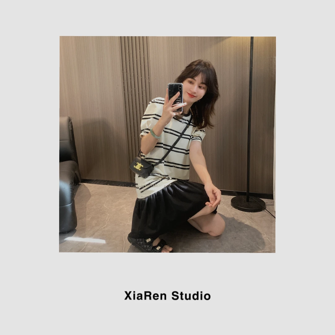 【只出不进】【条纹鱼摆裙】气质高级感裙子小个子连衣裙约会裙子