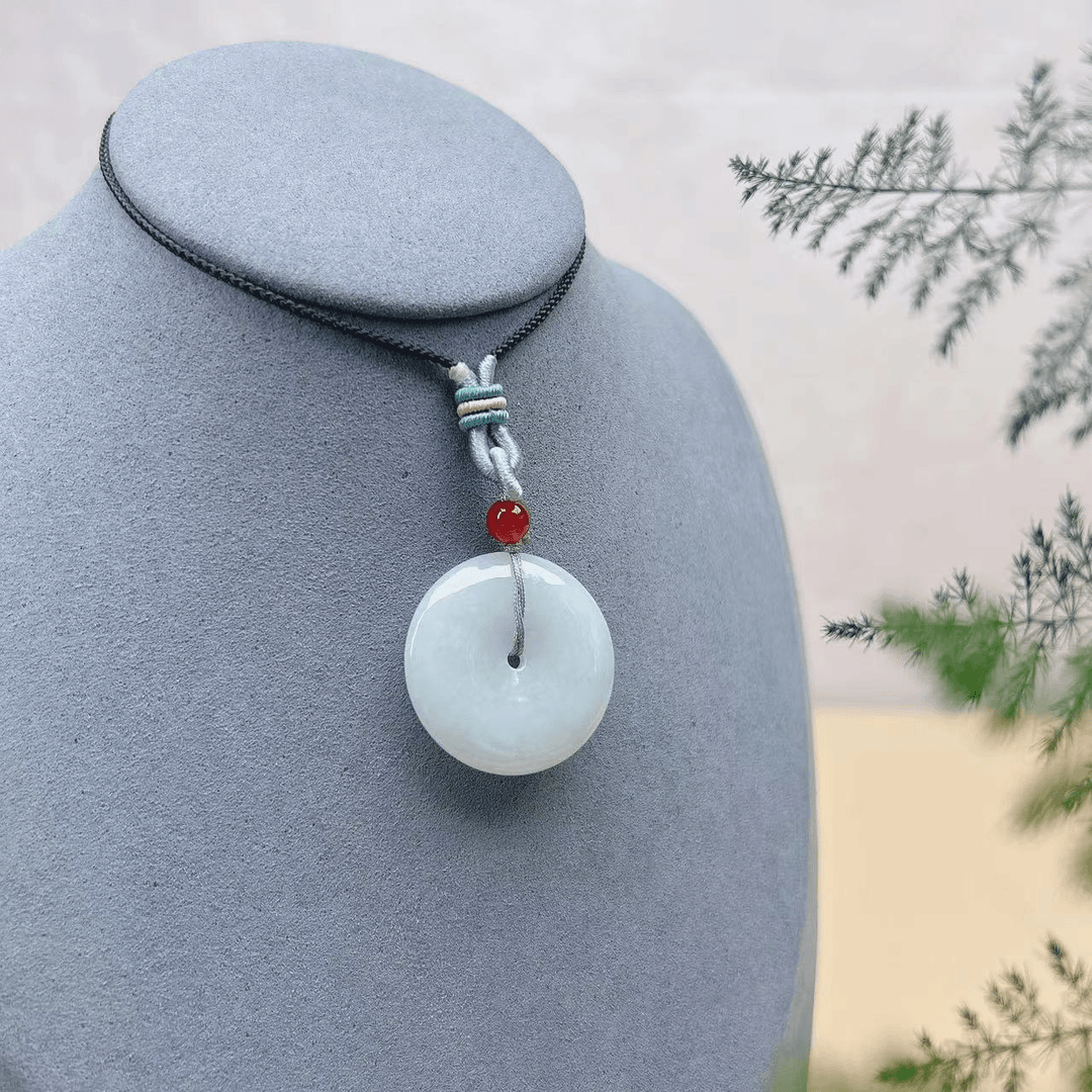 【豪哥鉴宝】天然a货翡翠平安扣百搭挂件 CZH968 （多样性发一）