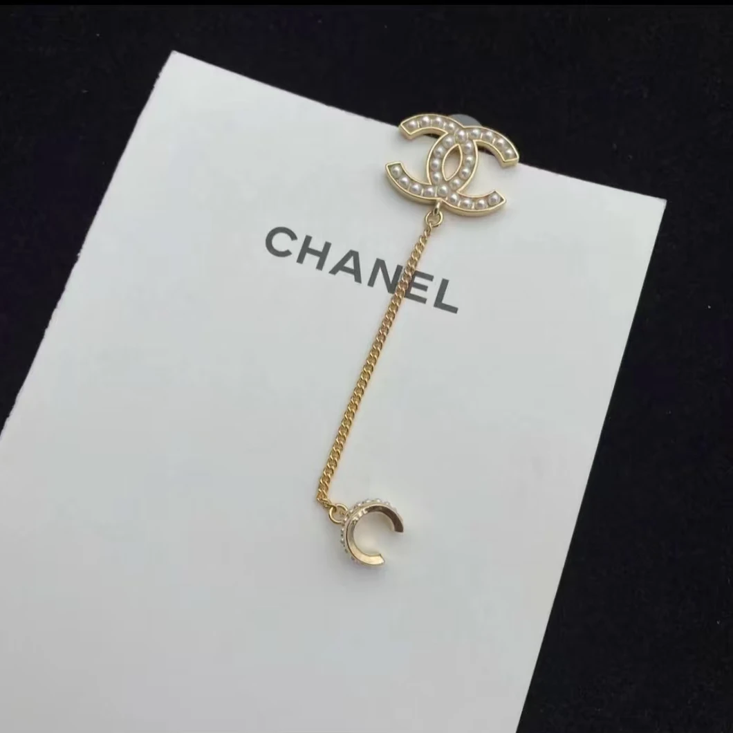95新 Chanel/香奈儿 安洁利 香奈儿单只珍珠耳夹