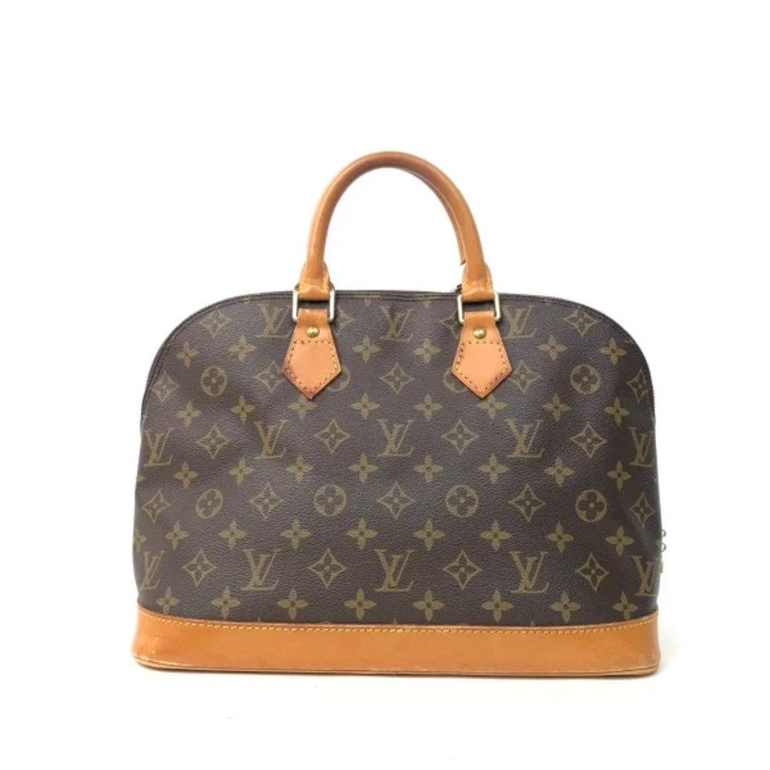 95新 LouisVuitton/路易威登 安洁利 老花贝壳大号手提包