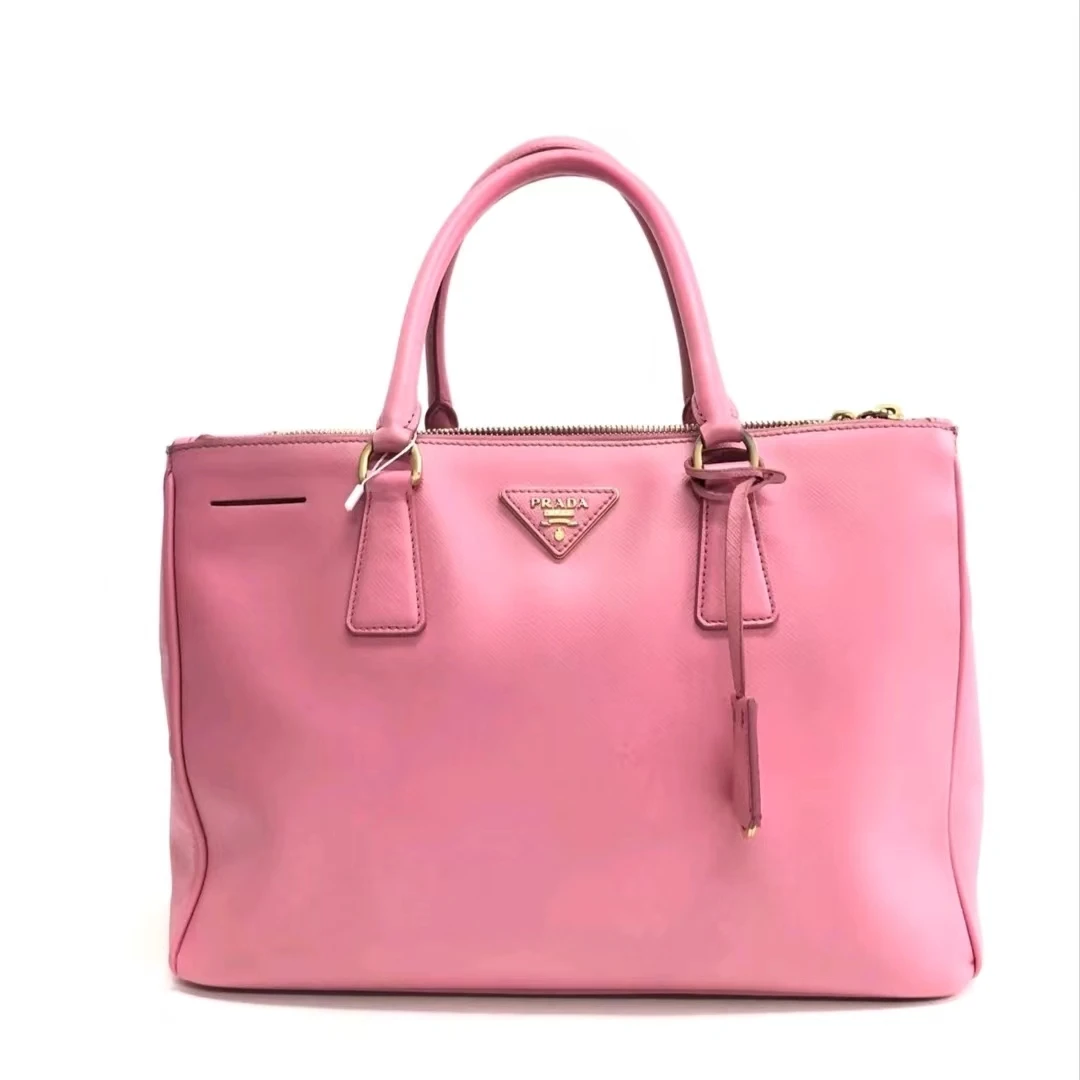 95新 Prada/普拉达 安洁利Prada普拉达杀手包粉色中号ZB00347