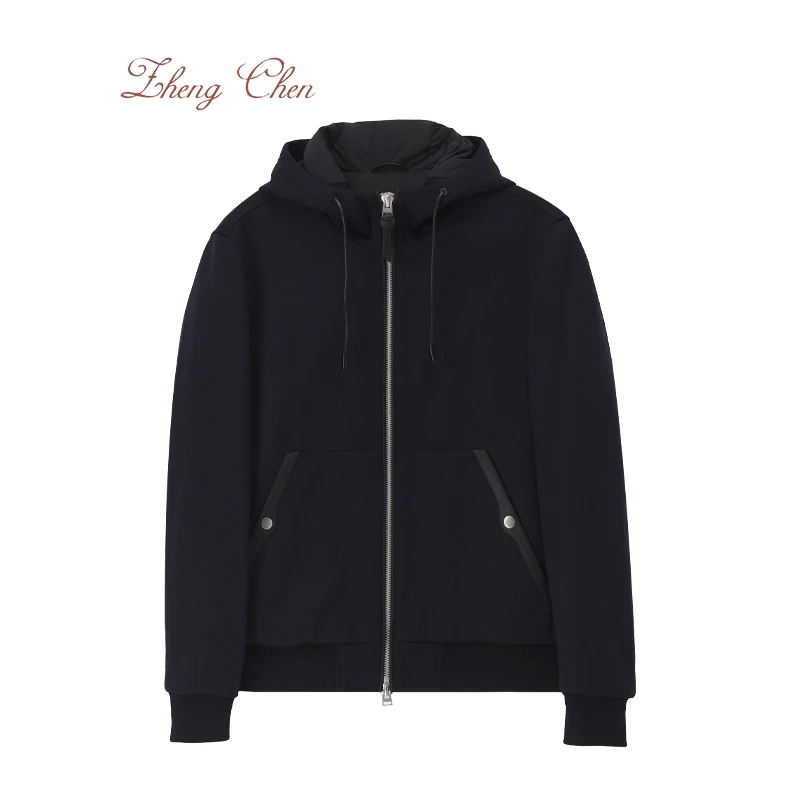 高性能羊毛帽款鹅绒服YD-K95653