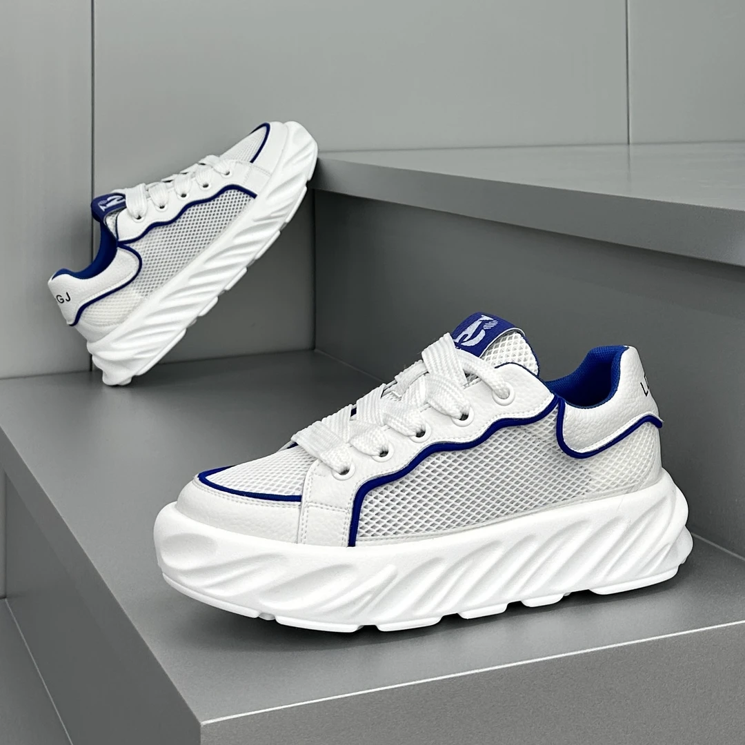 男士潮鞋2024夏季新款透气网面增高老爹鞋轻奢潮流时尚百搭休闲鞋