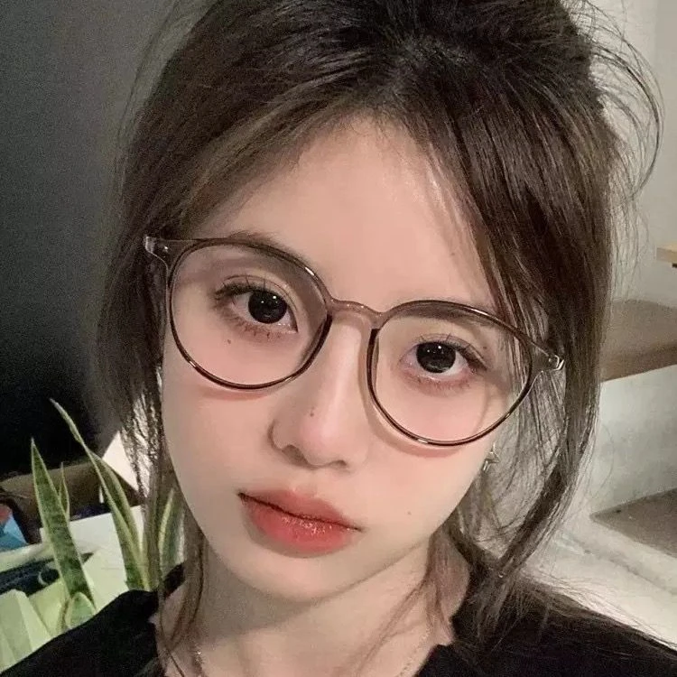 防蓝光超轻眼镜框女款近视有度数镜片素颜显脸小眼镜架男韩版潮