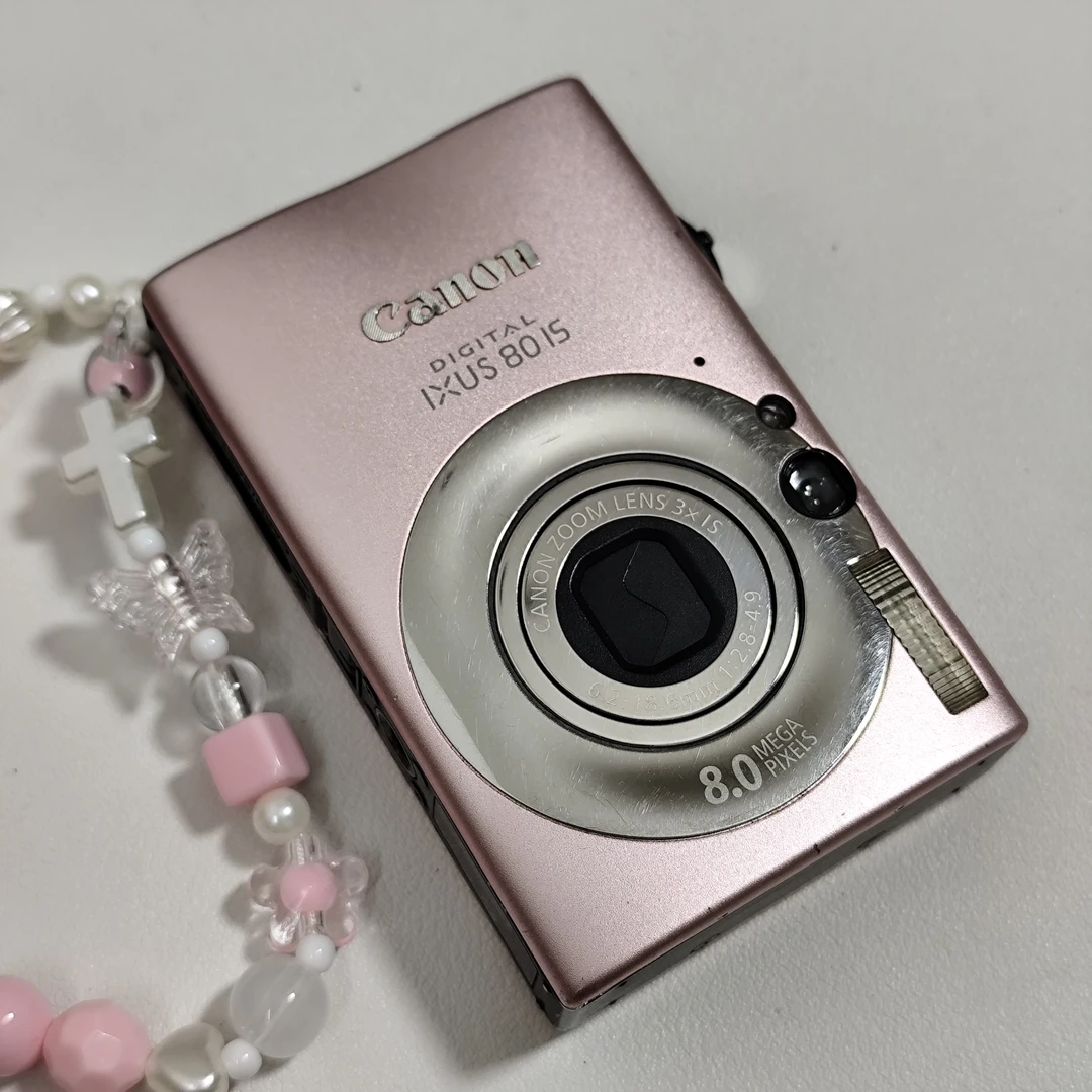 9新 Canon/佳能 复古ccd相机 佳能ixus80 粉色 800w画质 古早feel
