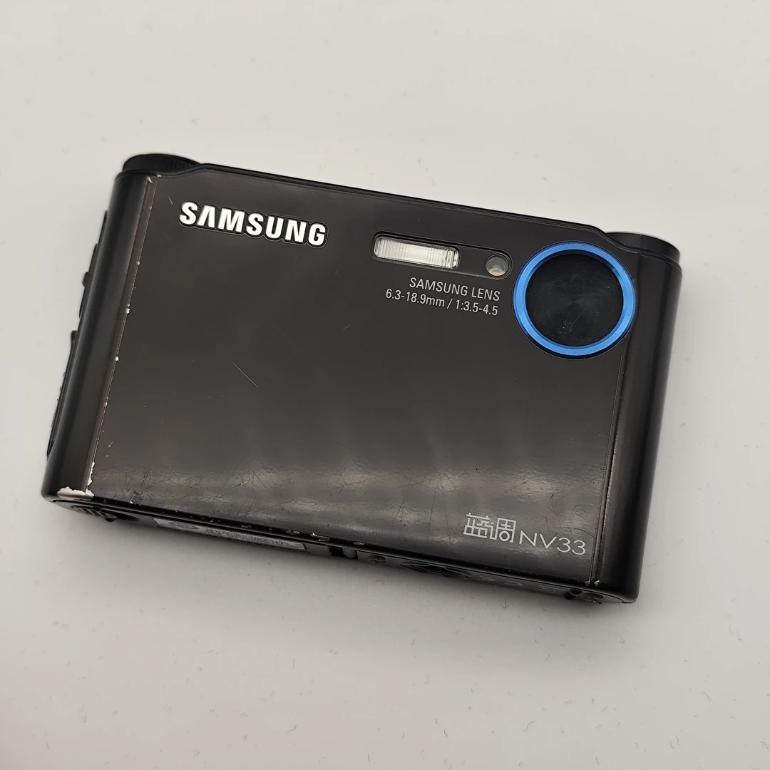 95新 Samsung/三星 复古ccd相机 三星nv3 黑色 拍照录像还可音乐