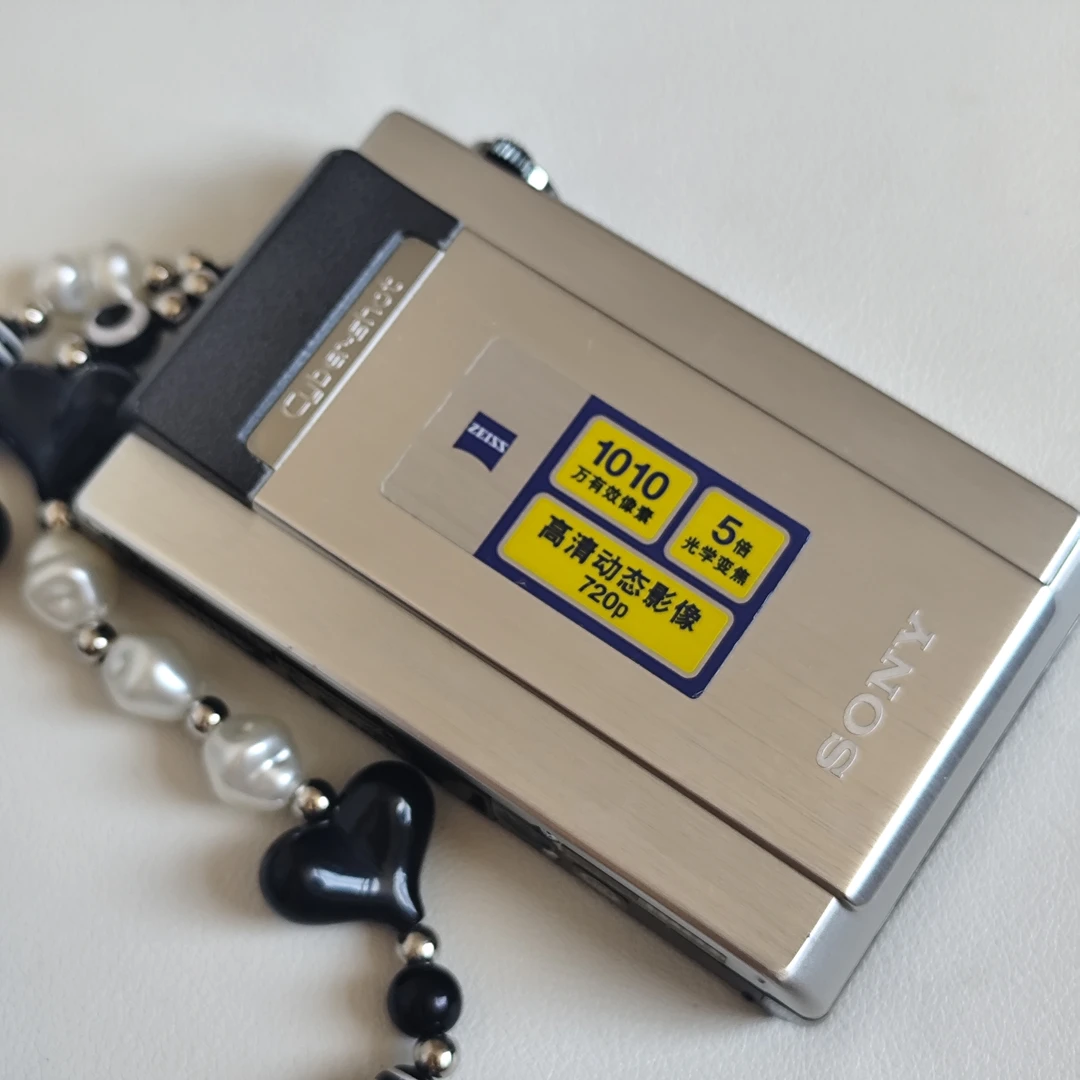 9新 Sony/索尼 复古ccd相机索尼t500银色高清屏幕小漏液