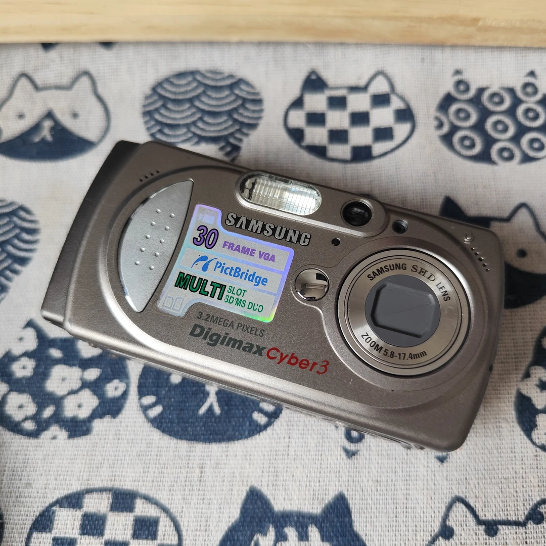 9新 Samsung/三星 digimax cyber3 320w画质 5号电池ccd相机