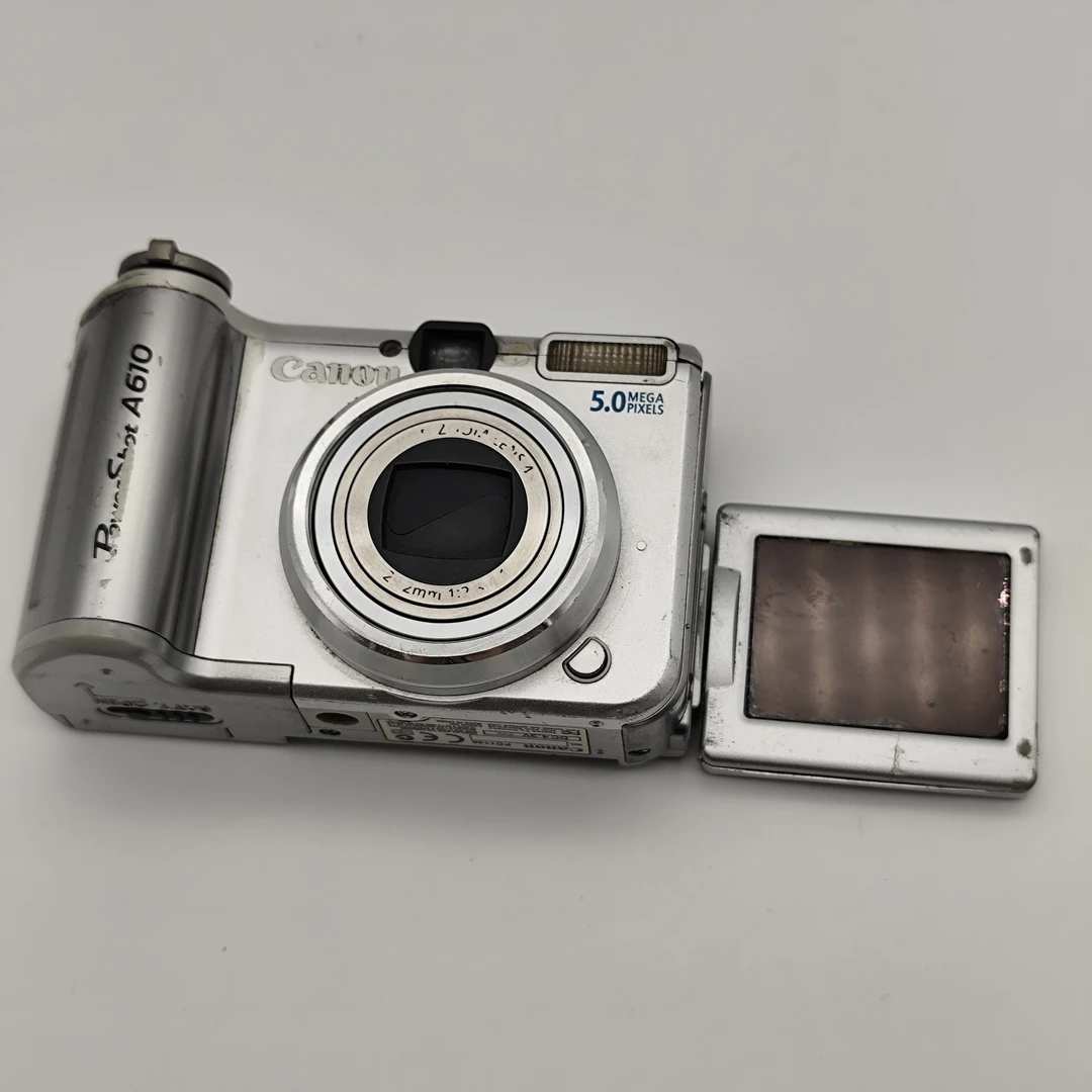 9新 Canon/佳能 自拍ccd相机 佳能a610 成色一般  5号电池ccd