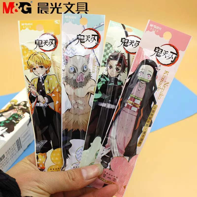 晨光鬼灭之刃直液式笔芯速干大容量走珠笔替芯水性签字笔芯8020黑