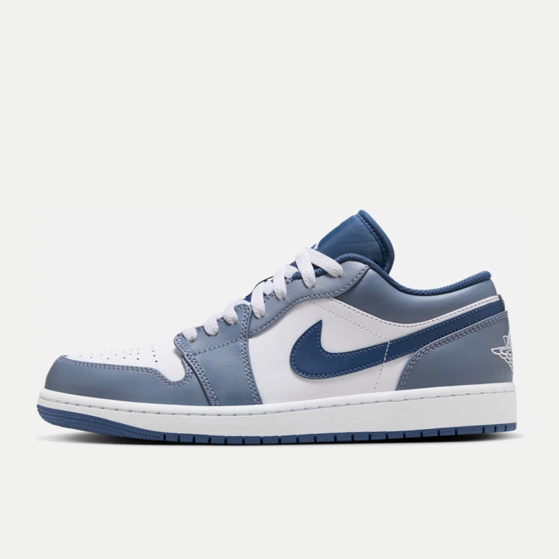 NIKE/耐克男鞋AIR JORDAN 1LOWaj低帮蓝白专业篮球鞋553558-414