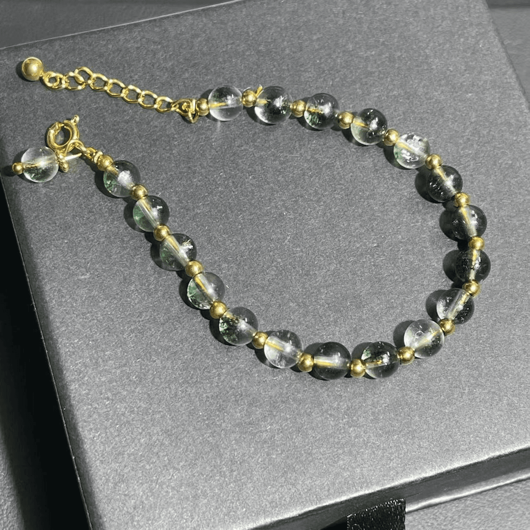 铜合金合成锆石手链 Y     CC2878  轻奢小众手链     15+5cm/6mm