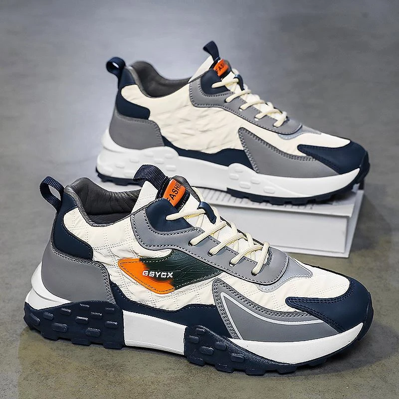 李宁贵人阿甘男鞋冬季2024新款青少年运动休闲跑步鞋皮面防滑工作