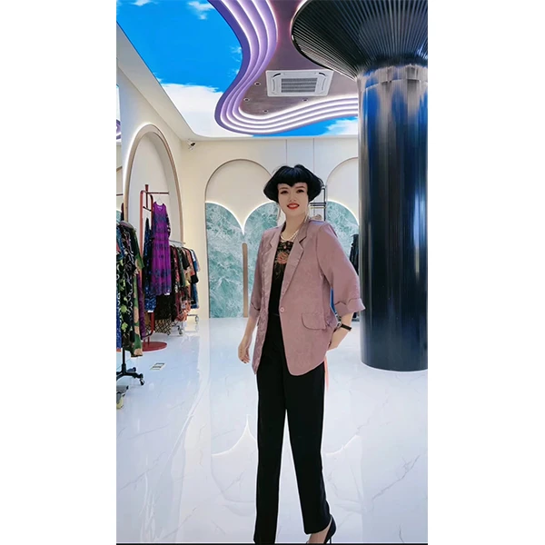 《意蕴蓝调》M65 时尚显瘦气质小香风轻奢上衣外套