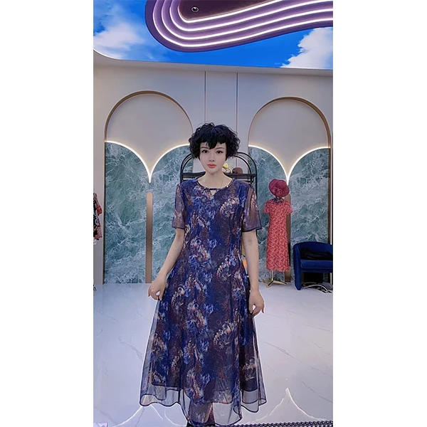 《凤凰传奇6》KF031 菲姐轻奢时尚显瘦质夏季优雅休闲女装连衣裙