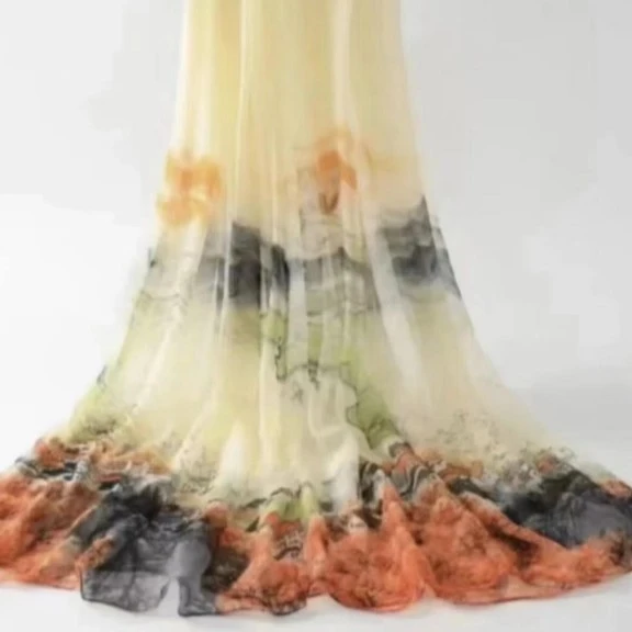 1-90 鳄鱼皱130X180左右丝巾沙滩巾