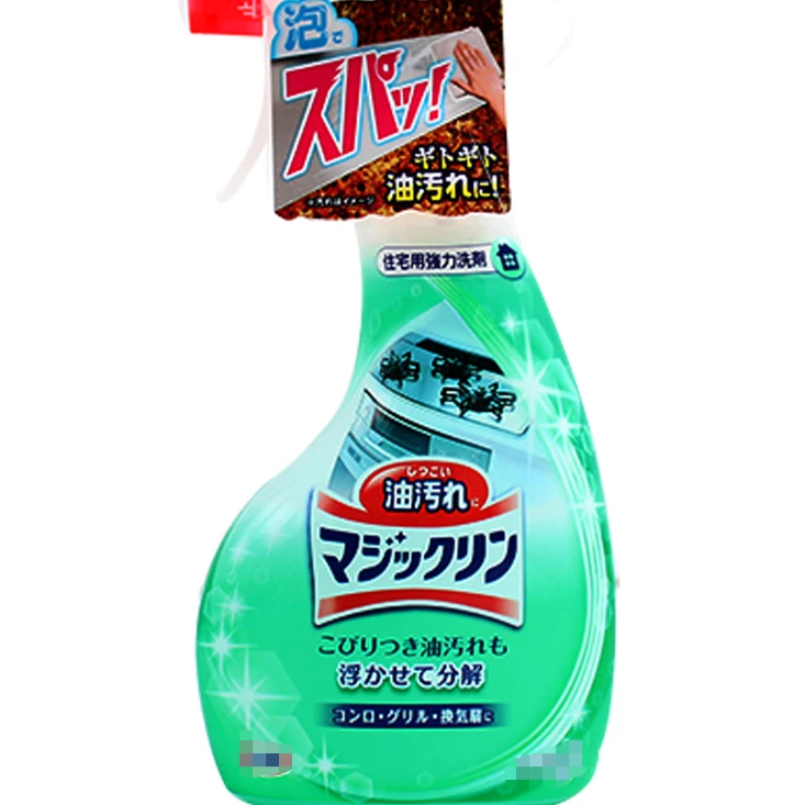 日本进口泡沫型厨房油烟机去油污喷雾清洁剂