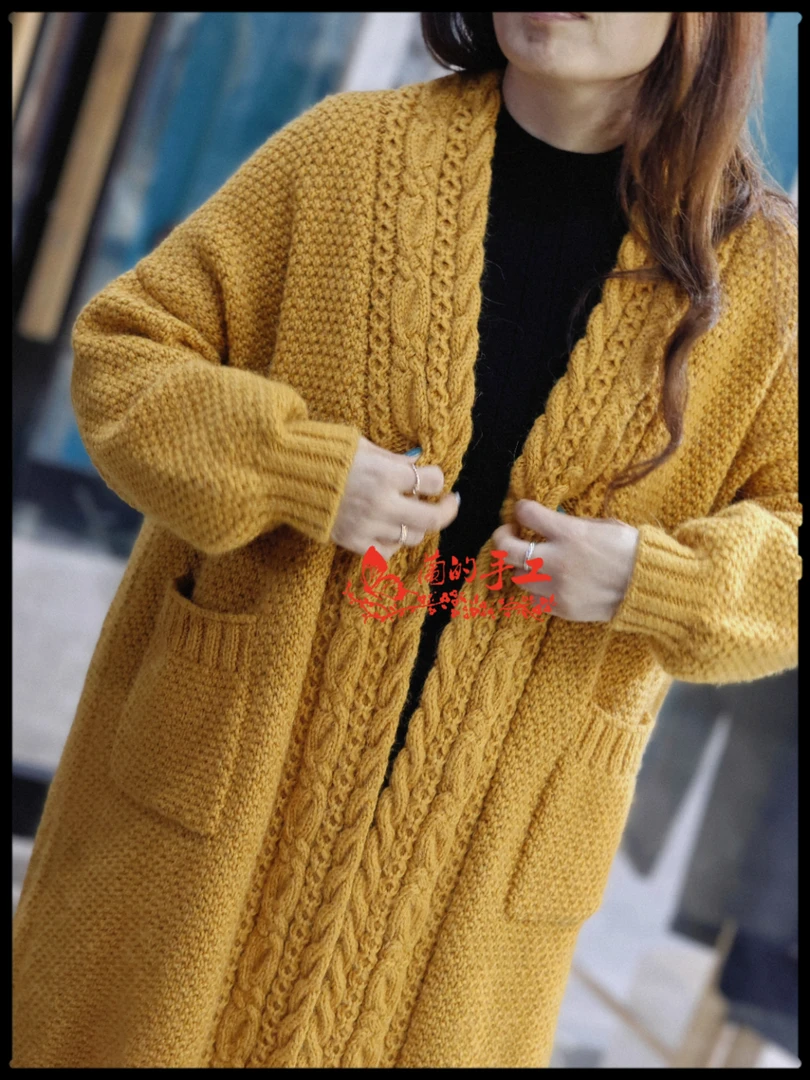 罗莎琳达安弟斯绒（长款大衣外套用线买线送视频教程+纸质图解）