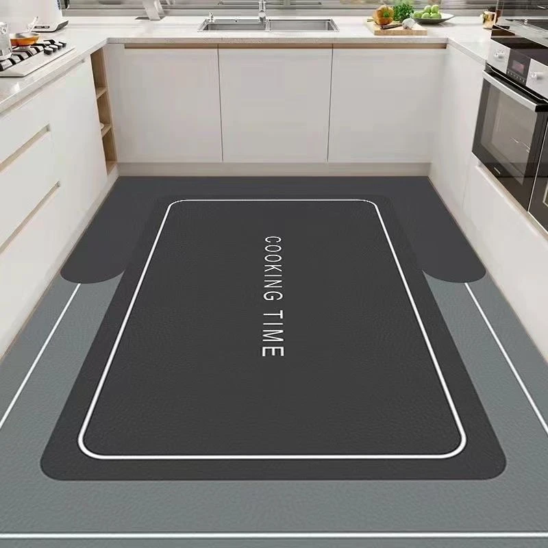家用几何厨房玄关地垫防滑防水防油PVC可擦免洗耐脏定制裁剪满铺