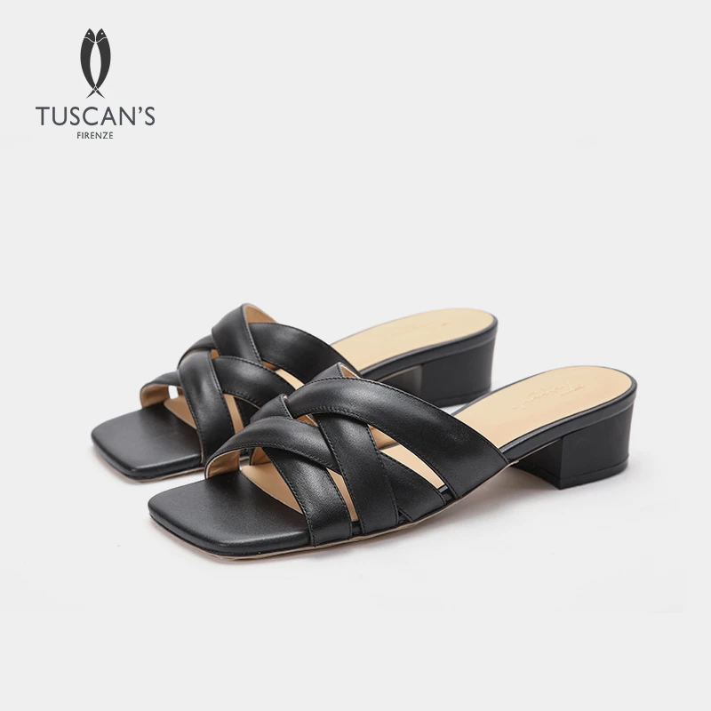 时尚百搭夏季方头休闲复古居家舒适简约女鞋TS时代双鱼