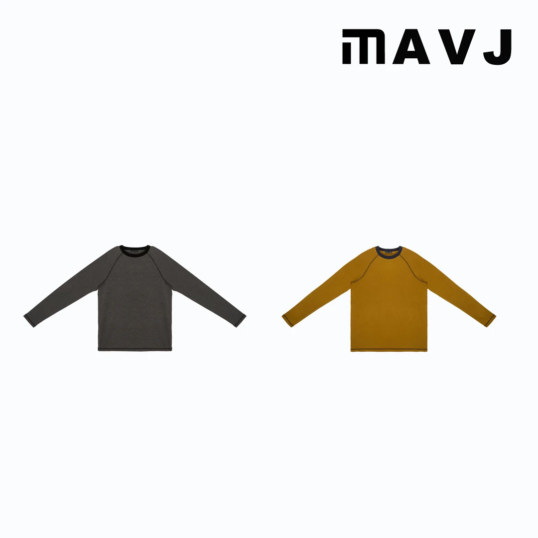 秋季撞色复古长袖T恤SY8988-F