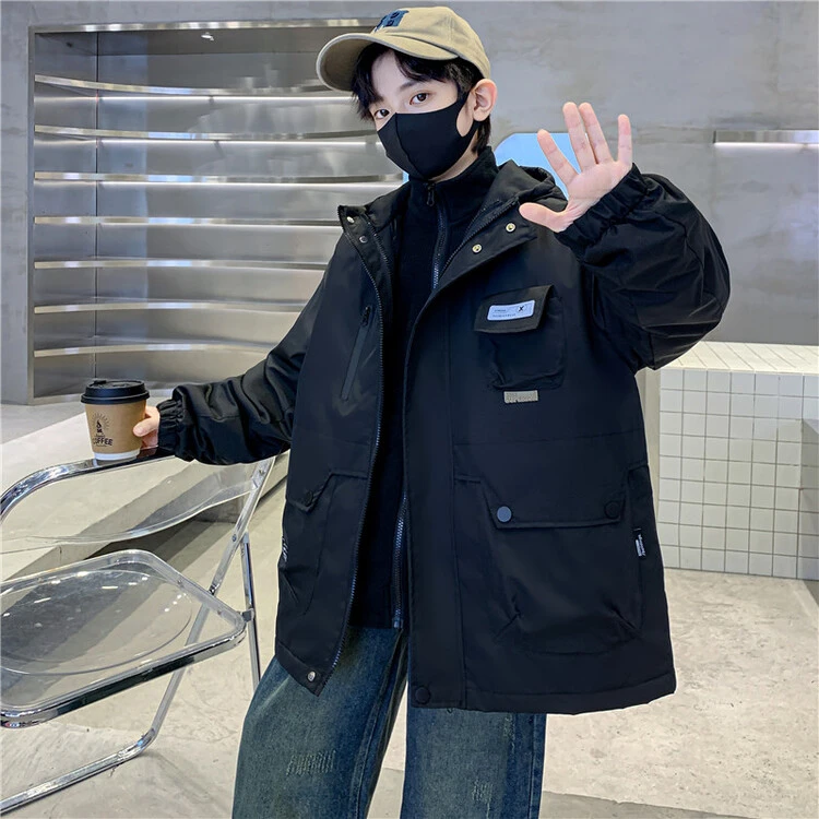 男童冲锋衣夹棉加绒秋冬款儿童三合一中大童加厚冬季男孩大码潮款