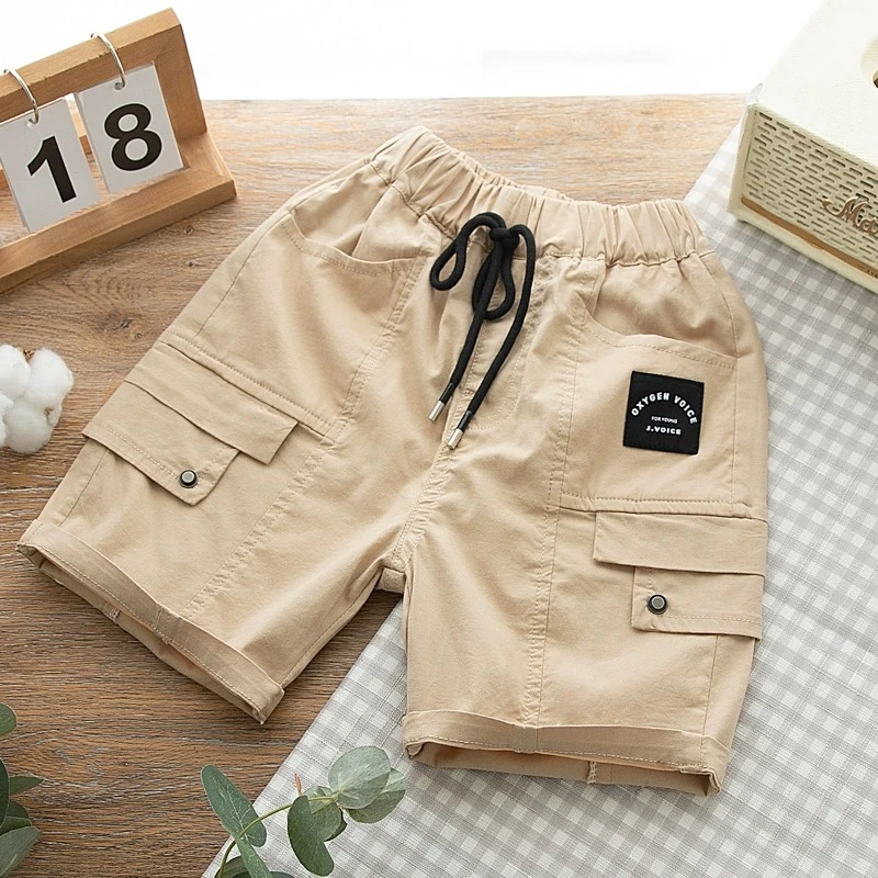 男童夏季短裤儿童纯棉五分裤男孩薄款工装裤中大童夏款时尚休闲裤