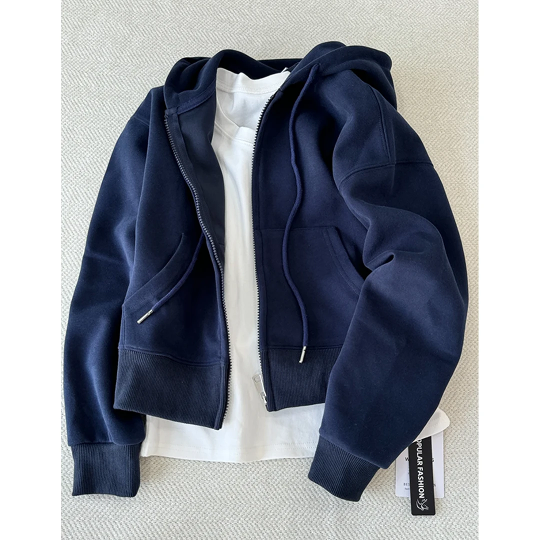 短款卫衣2025新款外套女春秋薄款外套女款上衣穿搭运动春秋装