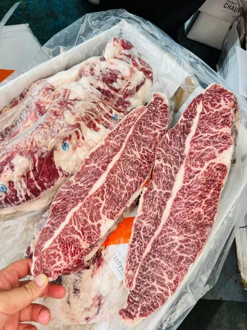 澳洲纯血和牛腹心肉谷饲600天M8-9 雪花牛肉 涮火锅 烤肉天花板