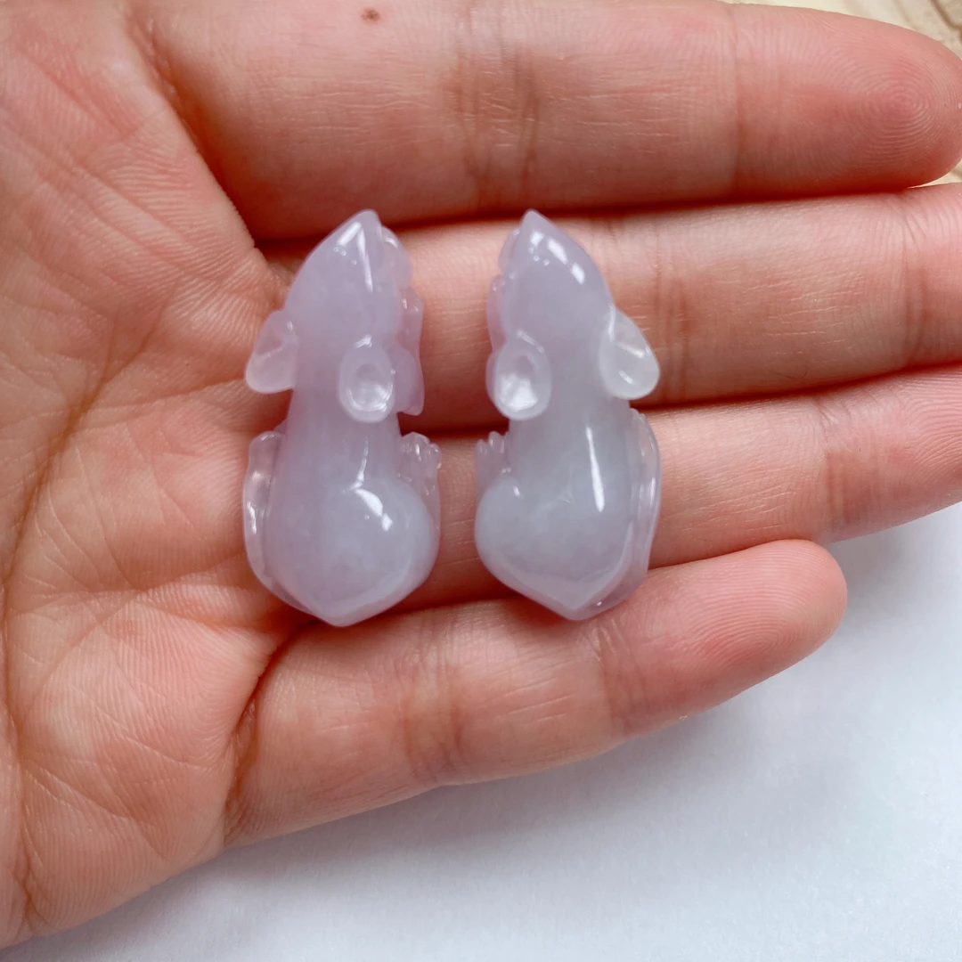 天然翡翠米老鼠吊坠