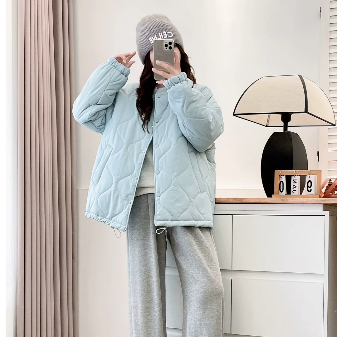 冬季百搭时尚宽松显瘦气质棒球棉服